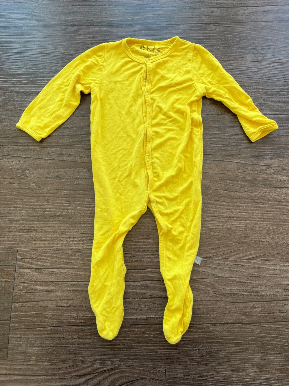 Kyte BABY Bright Yellow Footed One-Piece Size 3-6 Month *See Photo*